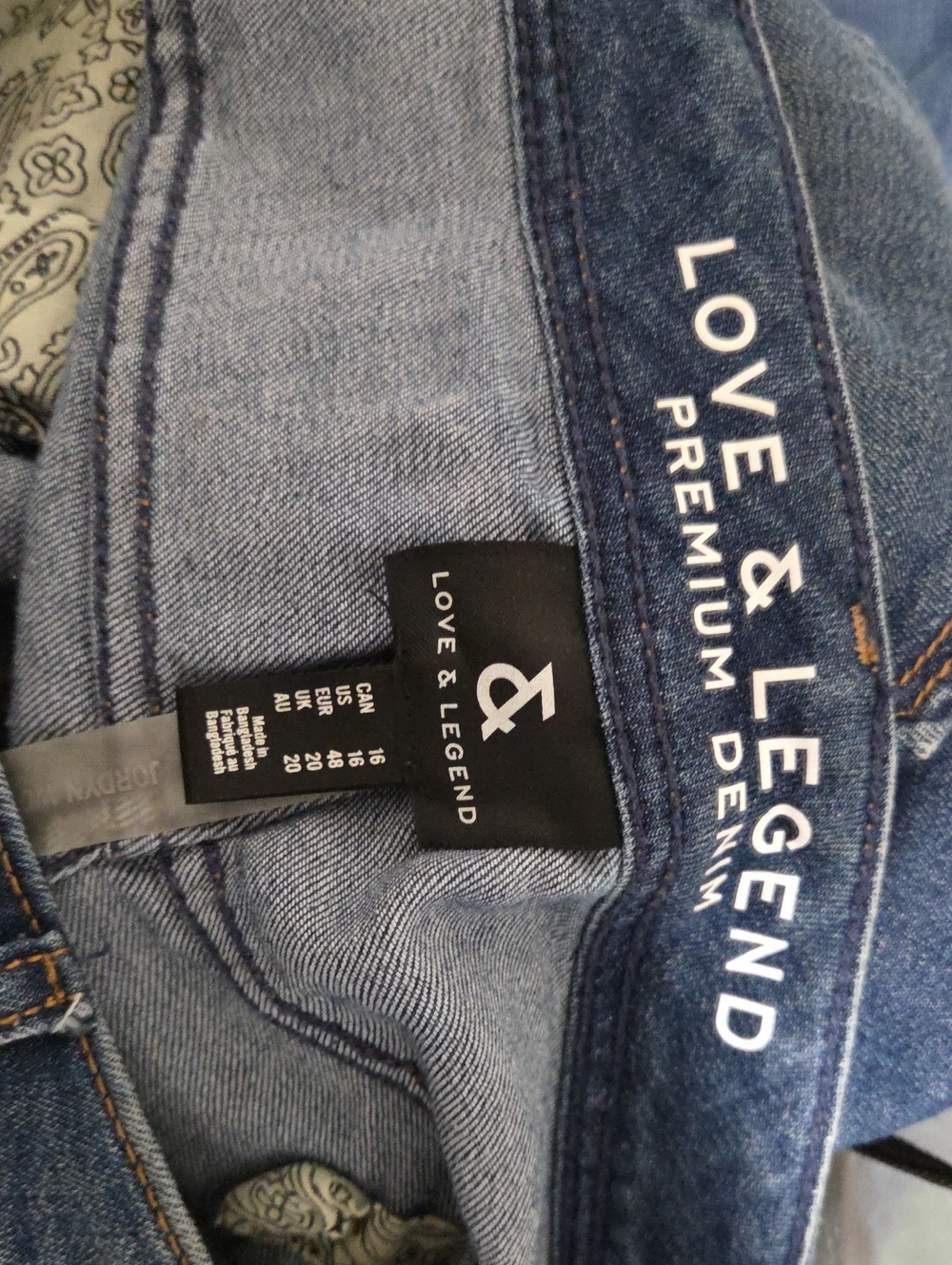 Love & Legend Cotton Blend Medium Blue Women's Relaxed Wide-Leg Jeans - Picture 5 of 7